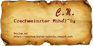 Czechmeiszter Mihály névjegykártya