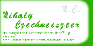 mihaly czechmeiszter business card